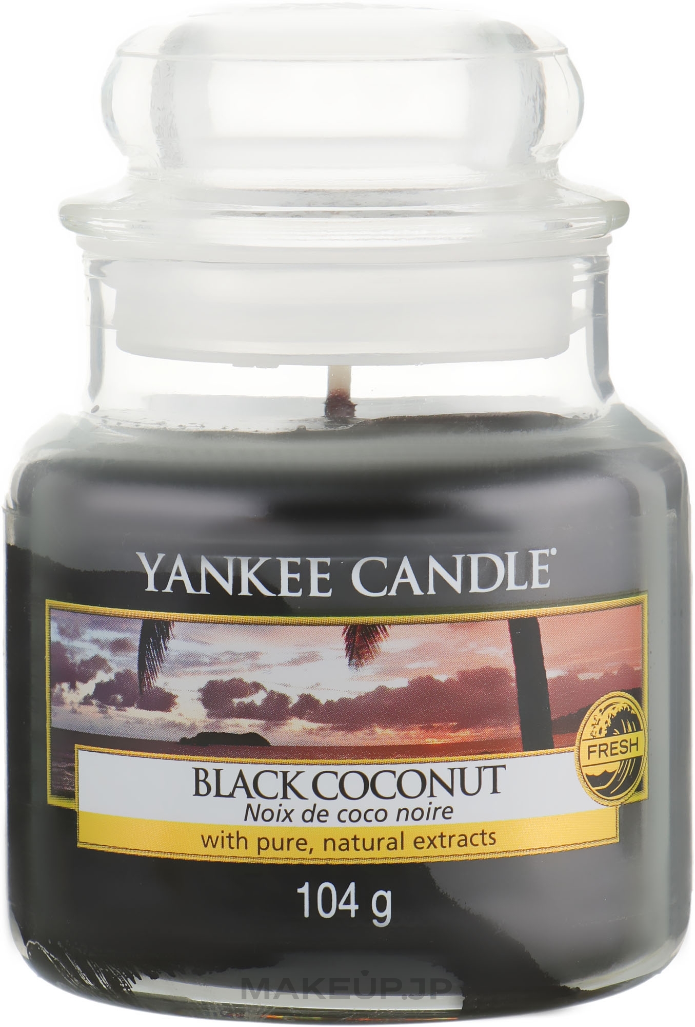 Scented Candle "Black Coconut" - Yankee Candle Black Coconut — photo 104 g