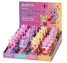 Lip Balm 'Unicorn with Pipe', strawberry - Martinelia Unicorn Tongue Lip Balm — photo N2