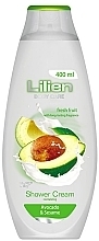 Fragrances, Perfumes, Cosmetics Avocado & Sesame Shower Cream - Lilien Shower Cream Avocado & Sesame