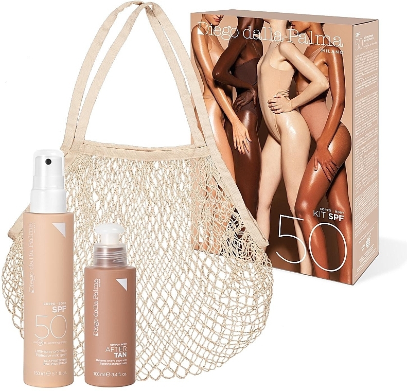 Set - Diego Dalla Palma Sun Kit Spray SPF50 (sun/lot/150ml + after/sun/balm/100ml + bag) — photo N1