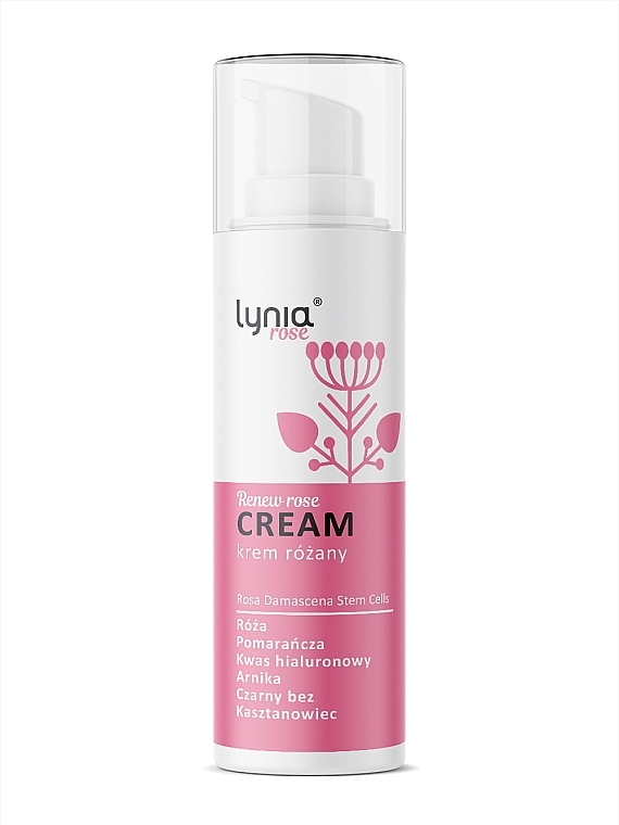 Facial Cream with Rose - Lynia Renew Rose Cream — photo N1