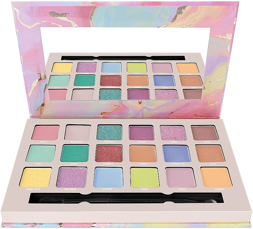 Eyeshadow Palette - W7 Sherbet Pop! Pressed Pigment Palette — photo N3