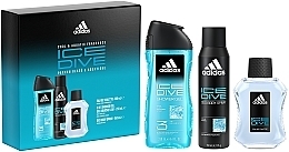 Fragrances, Perfumes, Cosmetics Adidas Ice Dive - Set (edt/100ml + spray/150ml + sh/gel/250ml)