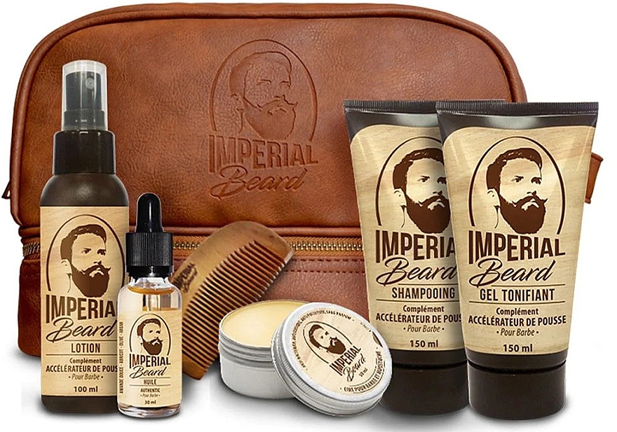 Set, 7 products - Imperial Beard Growth Acceleration Kit — photo N1