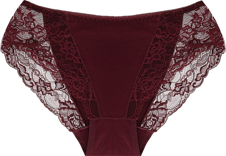 Lace Women Panties bdm550-009, burgundy - Moraj — photo N1