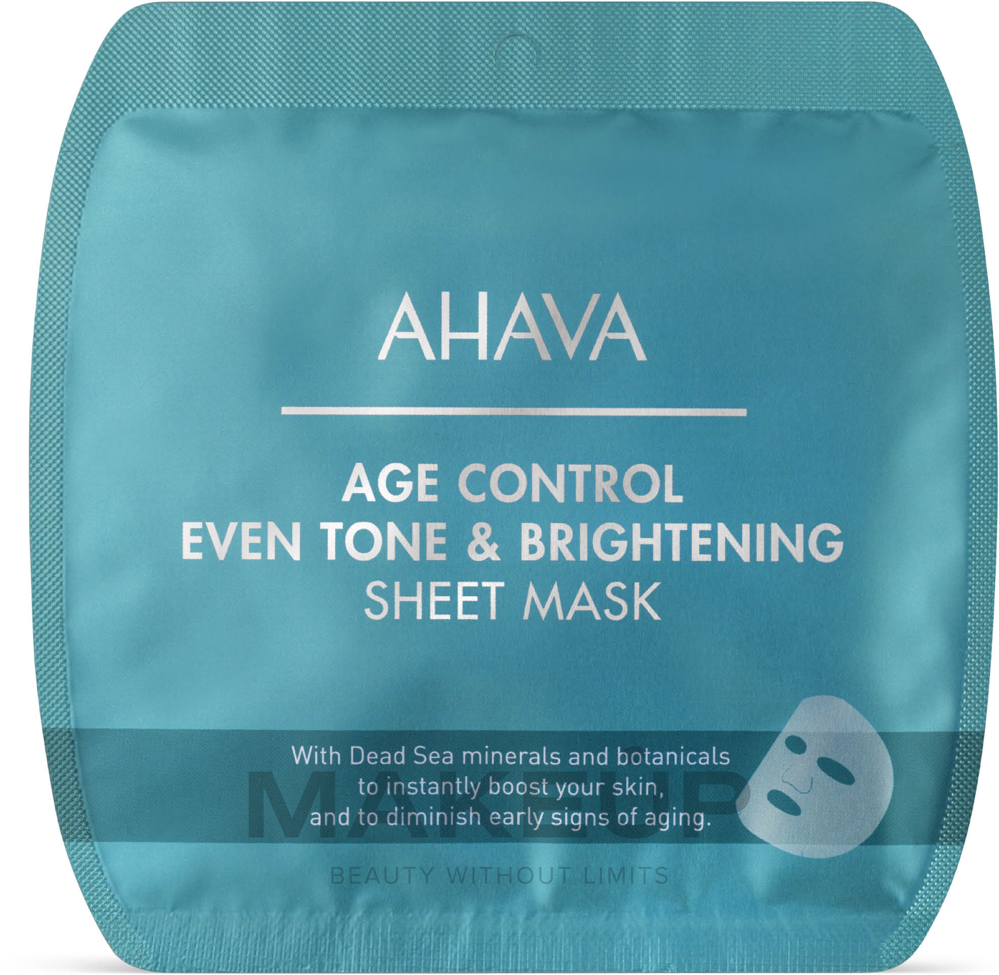 Even Skin Tone Face Mask - Ahava Time To Smooth Age Control Even Tone & Brightening Sheet Mask — photo 17 g