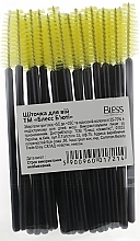 Fragrances, Perfumes, Cosmetics Eyelash and Brows Brush, yellow-black - Bless