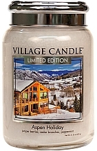 Scented Candle in Jar - Village Candle Aspen Holiday Glass Jar — photo N1