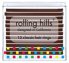 Fragrances, Perfumes, Cosmetics Hair Rings Set - Rolling Hills Classic Hair Rings Brown