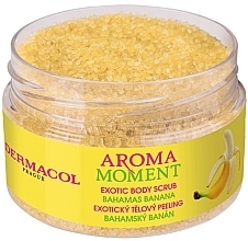 Banana Body Scrub - Dermacol Aroma Moment Exotic Body Scrub Bahamas Banana — photo N2