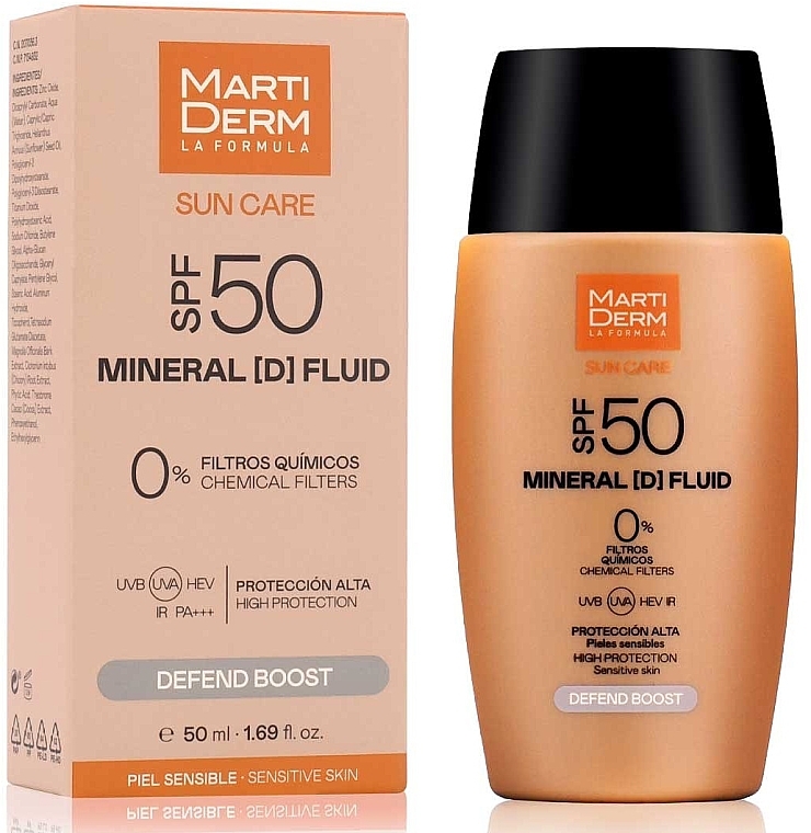 Sunscreen Fluid - MartiDerm Sun Care Mineral (D) Fluid SPF 50+ — photo N2