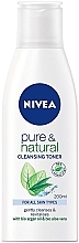 Fragrances, Perfumes, Cosmetics Cleansing Toner - NIVEA Pure & Natura Cleansing Toner