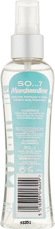 Body Spray - So…? Marshmallow Body Mist — photo N2