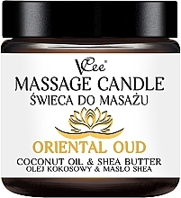 Fragrances, Perfumes, Cosmetics Oriental Oud Massage Candle - VCee Massage Candle Oriental Oud Coconut Oil & Shea Butter