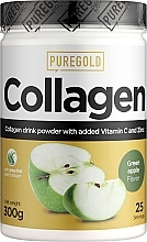 Collagen with Vitamin C & Zinc, green apple - PureGold Collagen Marha — photo N1