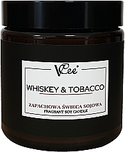 Fragrances, Perfumes, Cosmetics Whiskey & Tobacco Soy Candle - Vcee Whiskey & Tobacco Fragrant Soy Candle