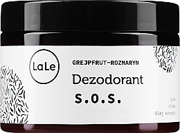 Fragrances, Perfumes, Cosmetics SOS Deodorant Cream with Zinc, Aloe Vera & Hemp Oil - La-Le Cream Deodorant