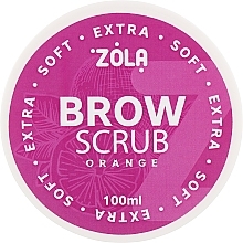 Fragrances, Perfumes, Cosmetics Orange Brow Scrub - Zola Extra Soft Brow Scrub Orange