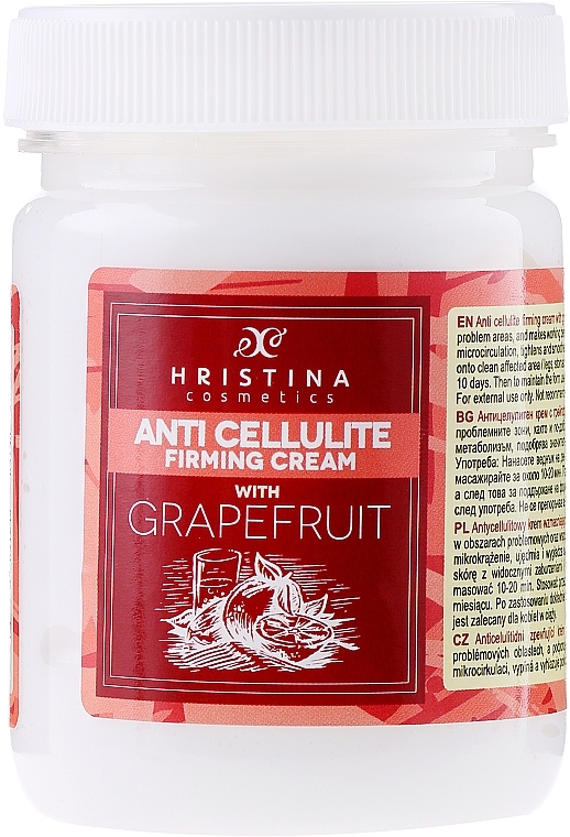 Anti-Cellulite Grapefruit Cream - Hristina Cosmetics Anti Cellulite Firming Cream — photo N1