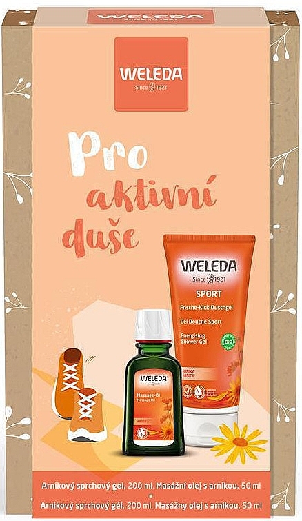 Set - Weleda Pro For Active Souls Set (sh/gel/200ml + massage/oil/50ml) — photo N1