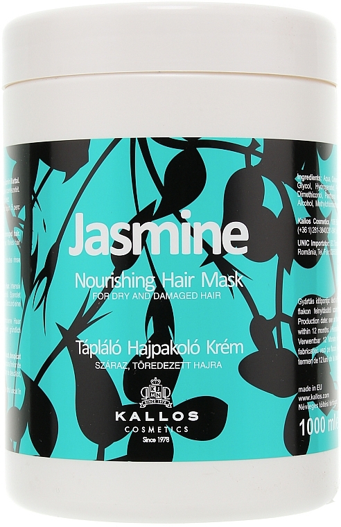 Damaged Hair Mask - Kallos Cosmetics Jasmine Nourishing Hair Mask — photo N3