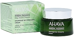 Fragrances, Perfumes, Cosmetics Mineral Night Face Cream - Ahava Mineral Radiance Overnight De-Stressing Cream