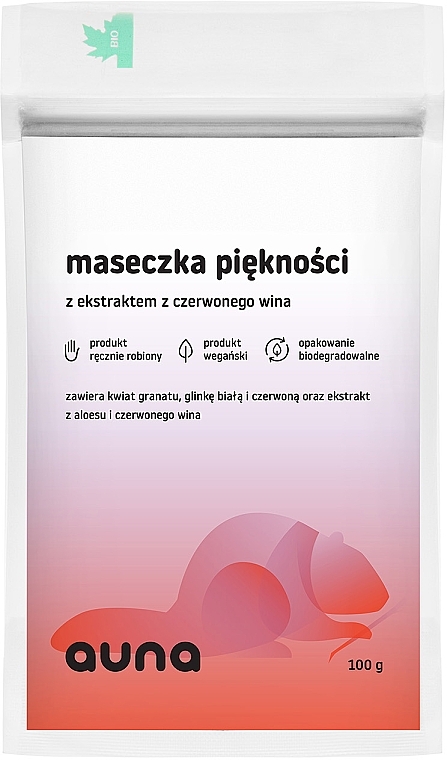 Red Wine Face Mask - Auna Beauty Mask — photo N1