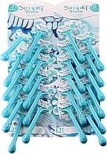 Fragrances, Perfumes, Cosmetics Blister with Single-use Razors, 24 PCs. - Gillette Simly Venus 2 Satin Care