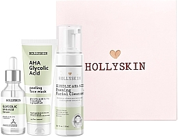 Set - Hollyskin Glycolic AHA Acid Intensive Care (mask/100ml + foam/150ml + ser/50ml) — photo N2