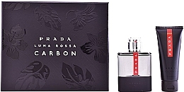 Fragrances, Perfumes, Cosmetics Prada Luna Rossa Carbon - Set (edt/100ml + ash/balm/100ml)