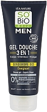 Fragrances, Perfumes, Cosmetics 3-in-1 Ginger Shower Gel-Shampoo - So'Bio Etic Men Shower Gel Organic Ginger