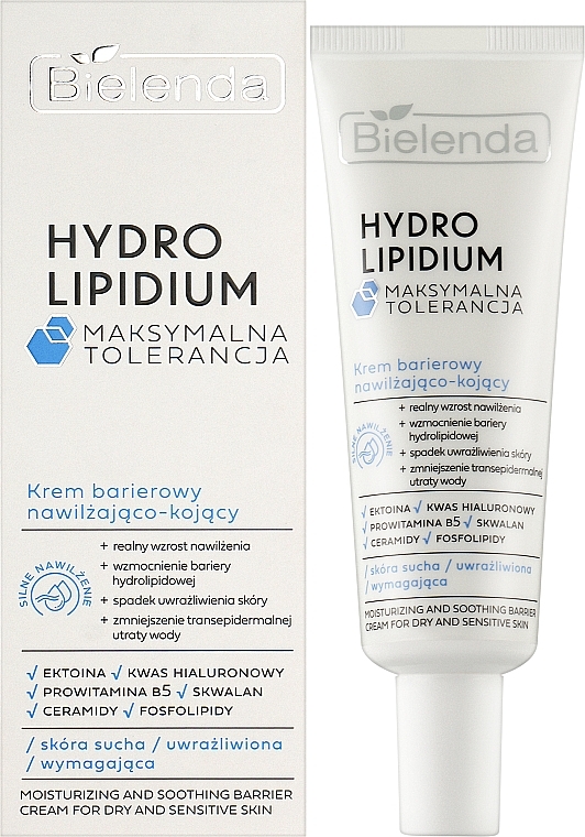 Moisturizing & Soothing Protective Cream - Bielenda Hydro Lipidium — photo N2