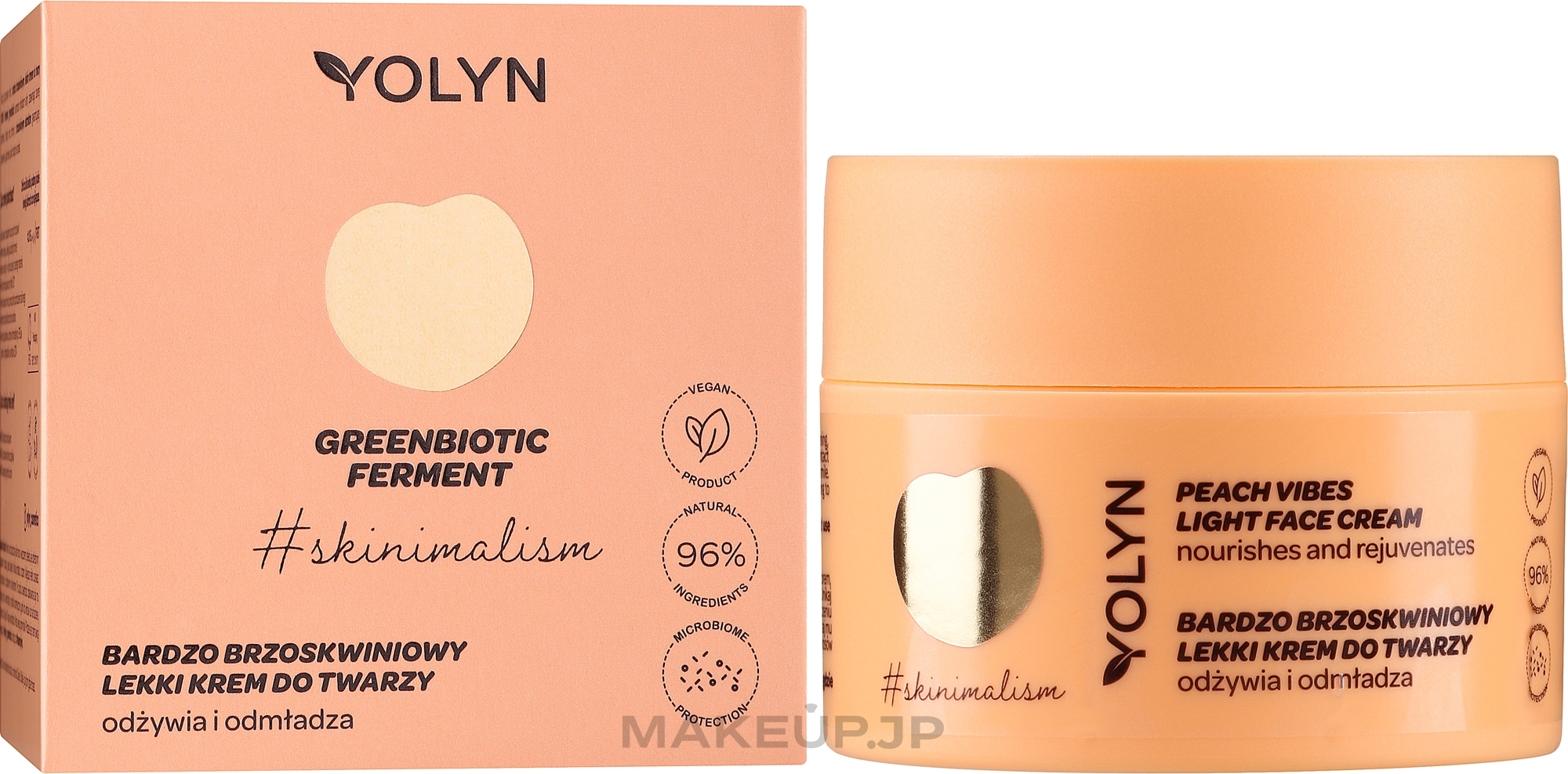 Nourishing Face Cream 'Peach' - Yolyn Peach Vibes Face Cream — photo 50 ml