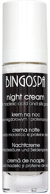 Night Almond Acid & Silk Proteins Cream - BingoSpa — photo N1