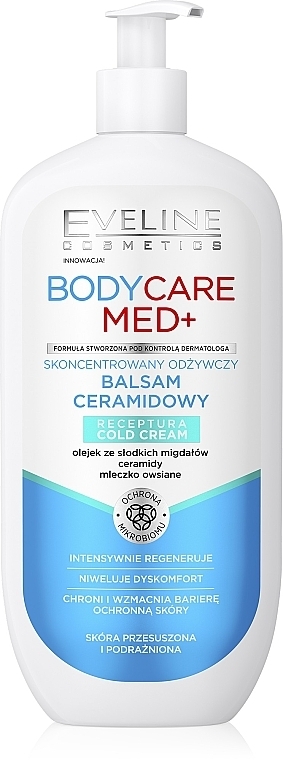 Body Balm - Eveline Cosmetics Body CareMed+ Balm Ceramide — photo N1