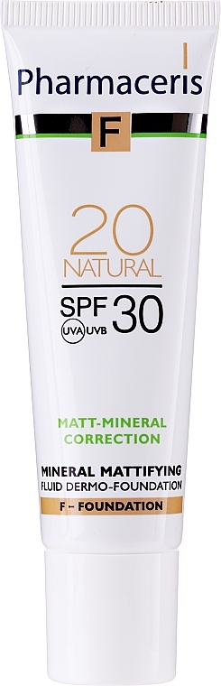 Mineral Mattifying Fluid SPF 30 - Pharmaceris F Mineral Mattifying Fluid Dermo-Foundation SPF 30 — photo N8