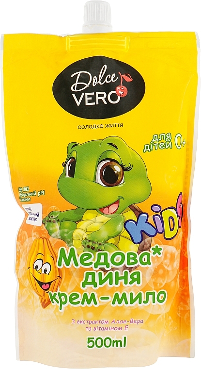 Kids Cream Soap "Honey Melon" - Dolce Vero (doypack) — photo N1