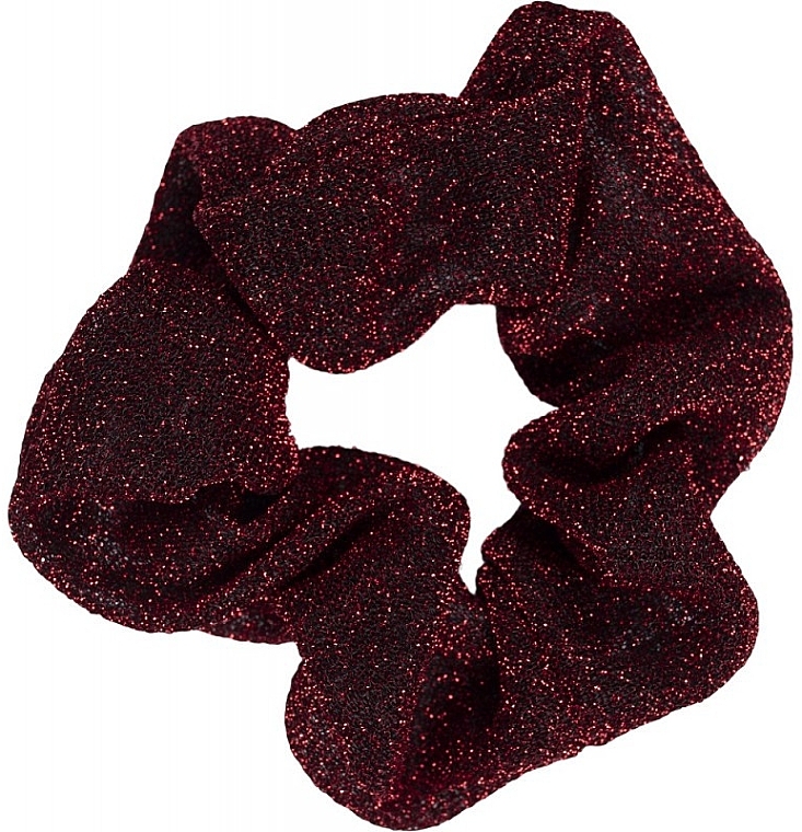 Elastic Hair Band, 22906, burgundy - Top Choice Glitter — photo N4