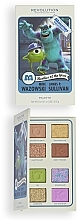 Eyeshadow Palette - Makeup Revolution X Monsters University Card Palette Mike & Sulley Scare — photo N5