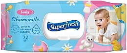 Fragrances, Perfumes, Cosmetics Wet Wipes for Kids and Moms 'Camilla', 72 pcs. - Superfresh