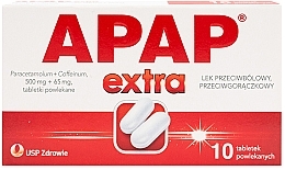 Fragrances, Perfumes, Cosmetics Paracetamol Extra, 10 pcs - Apap Extra