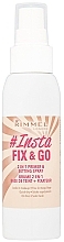 Fragrances, Perfumes, Cosmetics 2-in-1 Primer and Setting Spray  - Rimmel Lasting Finish Fix & Go. 