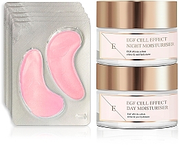 Fragrances, Perfumes, Cosmetics Set - Eclat Skin London EGF Cell Effect + Rose Blossom (d/cr/50ml + n/cr/50ml + eye/pads/10pcs)