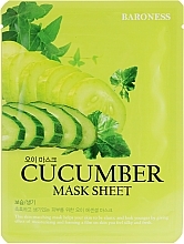 Fragrances, Perfumes, Cosmetics Cucumber Sheet Mask - Beauadd Baroness Mask Sheet Cucumber