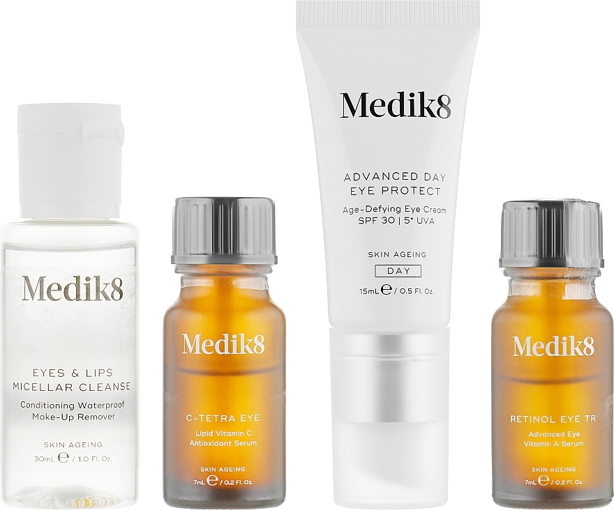 Set - Medik8 The CSA Philosophy Kit Eye Edition (serum/7ml + cr/15ml + serum/7ml + cleanser/30ml) — photo N2