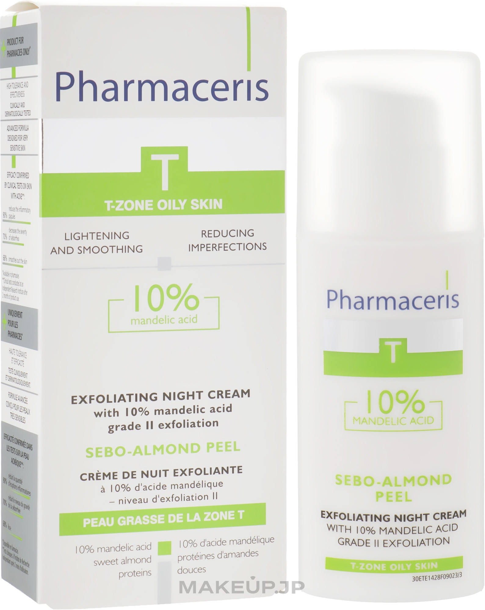 Almond Oil 10% Night Cream Peeling - Pharmaceris T Sebo-Almond-Peel Exfoliting Night Cream — photo 50 ml