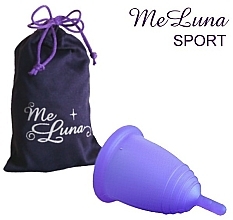 Menstrual Cup with Stem, size XL, purple - MeLuna Sport Menstrual Cup — photo N1