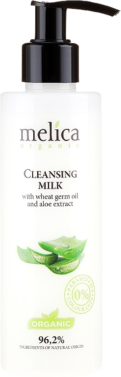 Cleansing Wheat Germ Oil & Aloe Extract Milk - Melica Organic Cleansing Milk — photo N1
