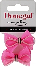 Fragrances, Perfumes, Cosmetics Hair Ties, FA-5694, 2 pcs, pink bows - Donegal