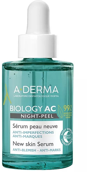 Night Face Peeling Serum - A-Derma Biology AC Night-Peel Serum — photo N1